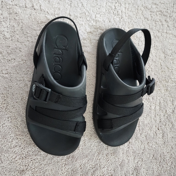Chaco Chillos Sport Black Sandals Kids/Juniors Unisex Size 3 - Picture 7 of 8